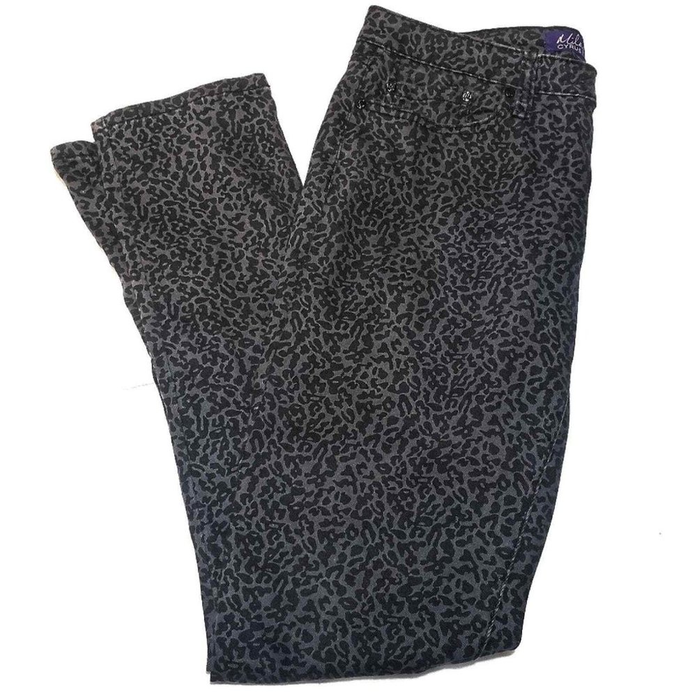 Miley Cyrus Max Azria Jeans Leopard Print Size 13